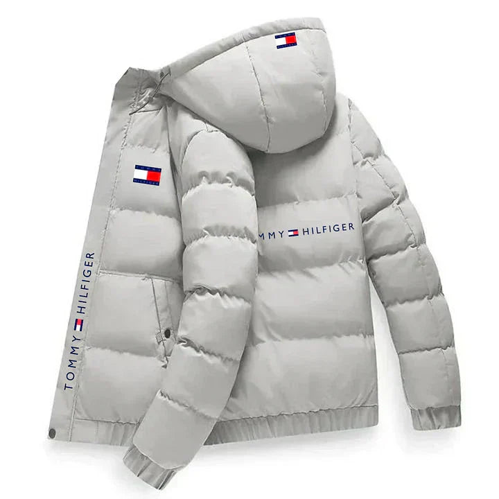 Vyriškas pūkinis paltas